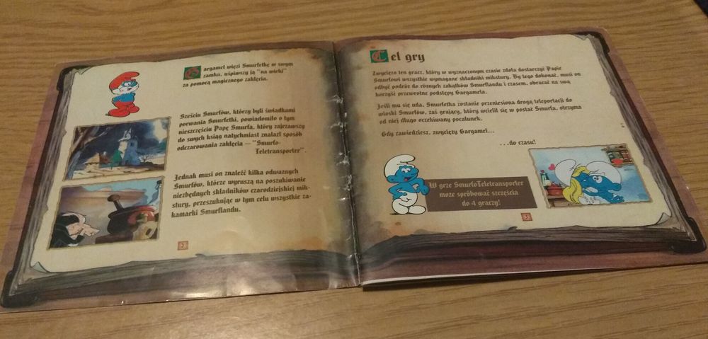 Smurfy SmurfoTeletransporter Infogrames gra komputerowa CD Big box