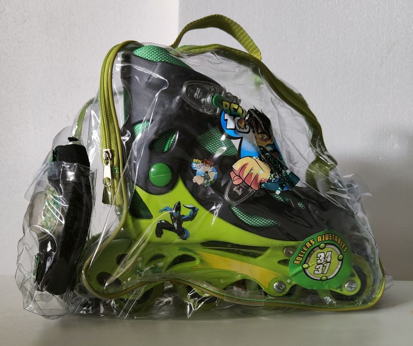 Patins em Linha Ben10 (ajustáveis 30 a 33 e/ou 34 a 37)