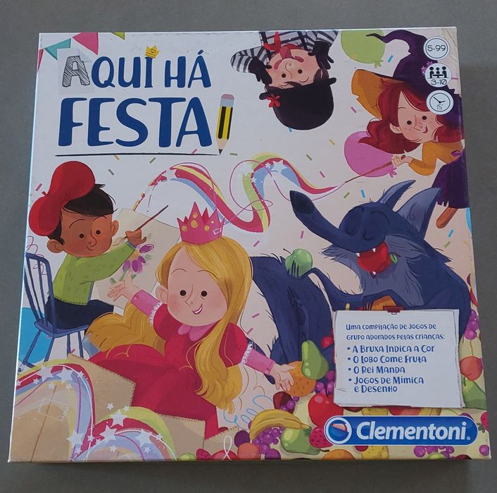 Jogo Tabuleiro "Aqui há Festa!", 5-99 Anos