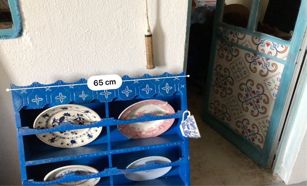 Cantoneira rustica, com pintura manual, baixa de preço