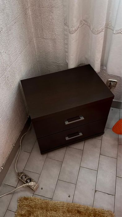 Cama + Mesa de Cabeceira + Colchao