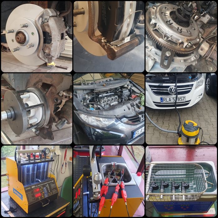 Mechanika, Dynamiczna wymiana oleju ASB, Wymiana opon, Diagnostyka