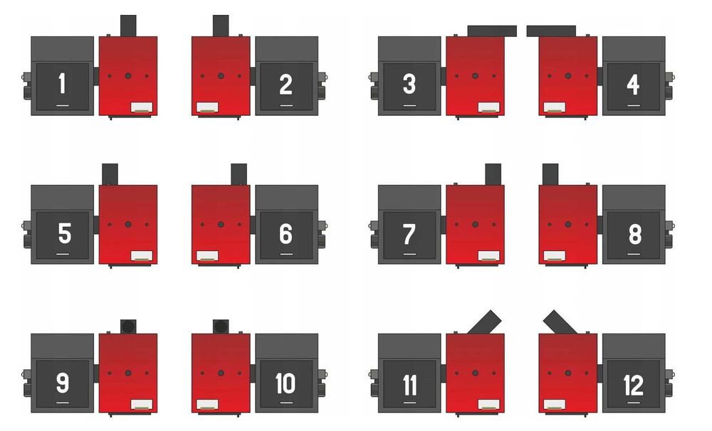 Piec CO  pellet drewno ekogroszek kocioł kotły 12 kW Miro-Mac 5 klasa