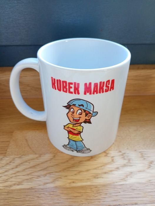 Kubek Maksa  z napisem