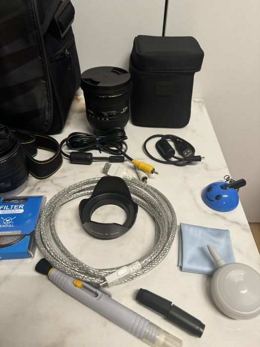 Lustrzanka Nikon D3200 + SIGMA EX