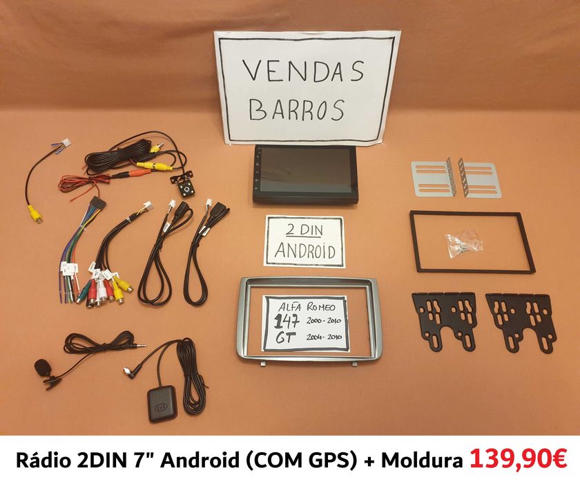 (NOVO) Rádio 2DIN • Alfa Romeo • MiTo • 147 • GT • Android [4+64GB]