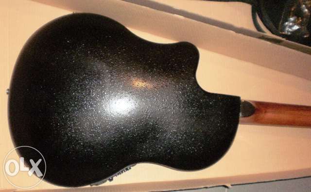 Guitarra roundback tipo ovation castanha tabaco