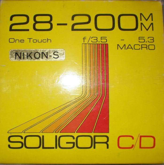 Объектив SOLIGOR Zoom&Macro C/D Compact 1:3,5 - 5,3/28-200 mm Nikon-S