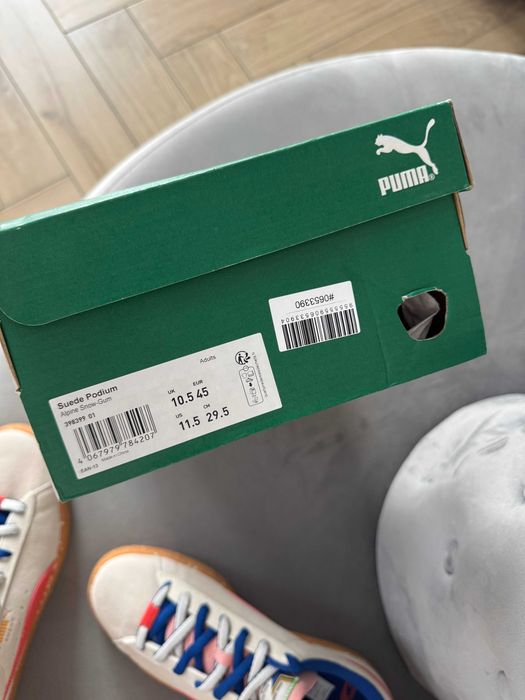 Puma Suede Podium sneakersy kremowo-czerwono-niebieskie rozmiar 45