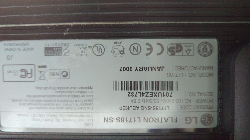 LG L-1718S Monitor64286118864257122