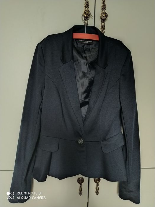 Dorothy Perkins, granatowa elegancka  marynarka, rozmiar 38.