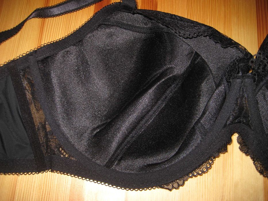 Stanik 90J 90L 40J czarny biały nowy