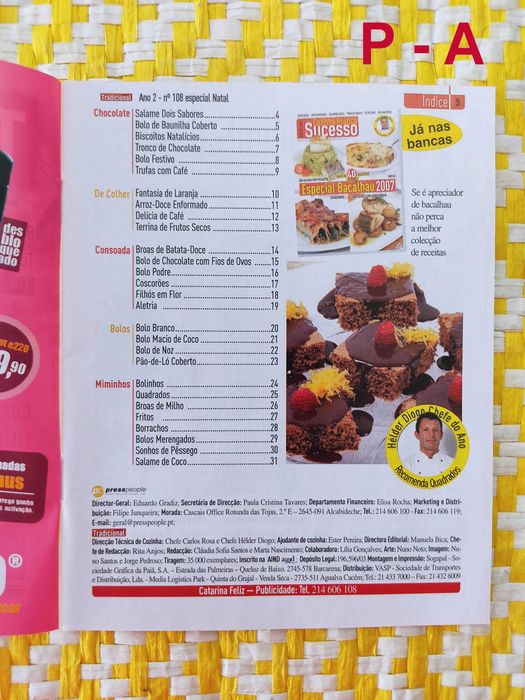 RECEITAS DE COZINHA – Pack A  - Revista Cozinha Semanal