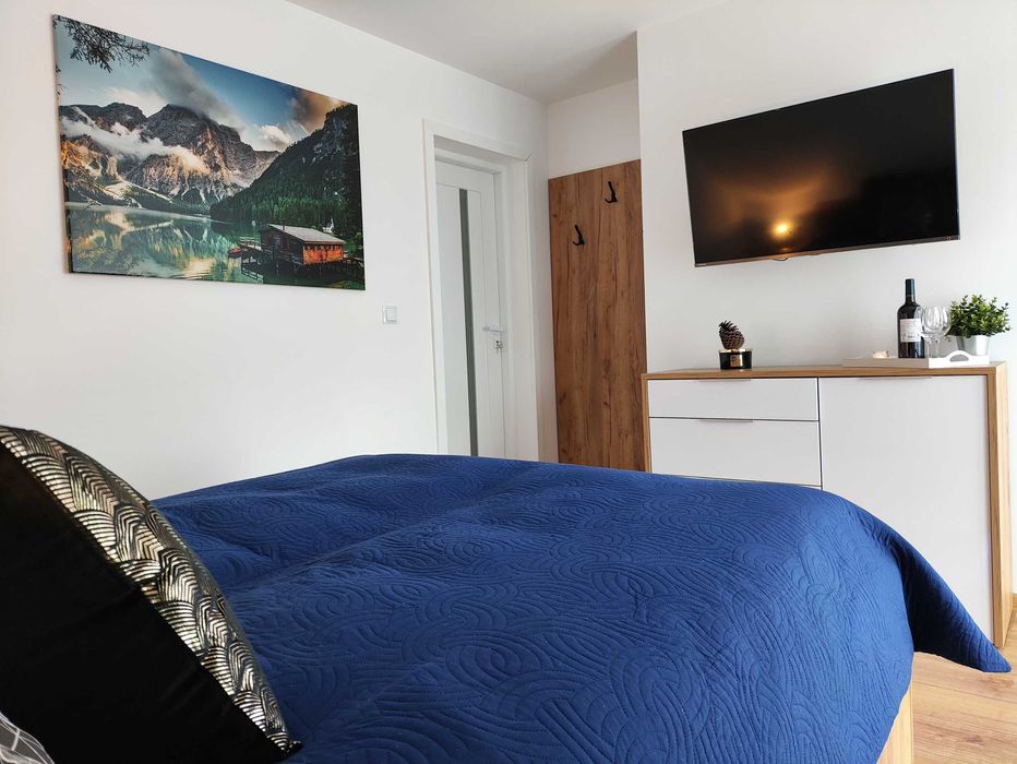 Zawoja Nowy dom z bala w górach balia/jacuzzi sauna basen taras Widoki