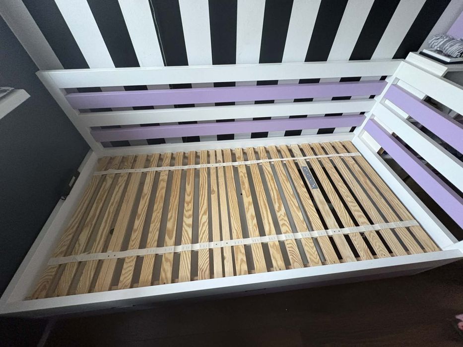 Łóżko młodzieżowe z szufladą 90x200 plus materac