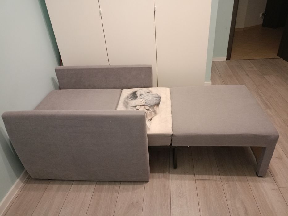 fotel/sofa dziecięca szara kotek 3 komplety pościeli,kołdra Sensidream