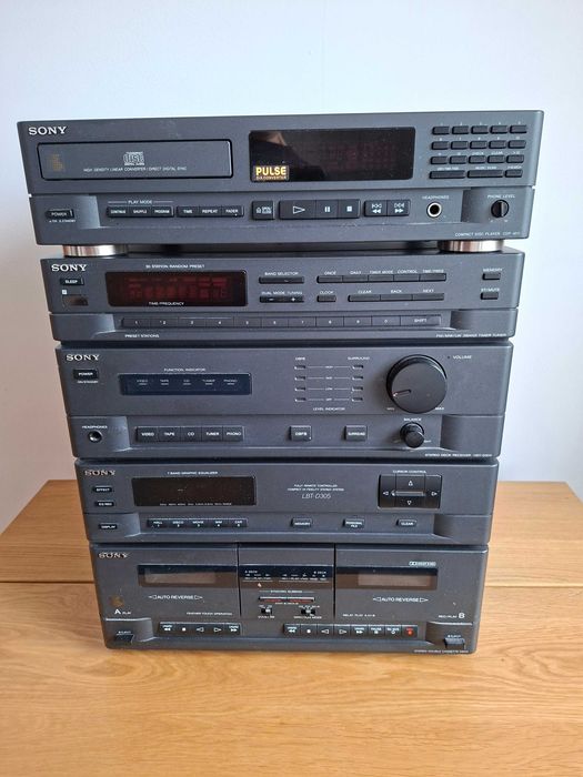 Wieża Sony LBT-D305 + CD CDP-M11 + kolumny Vintage Lata 90