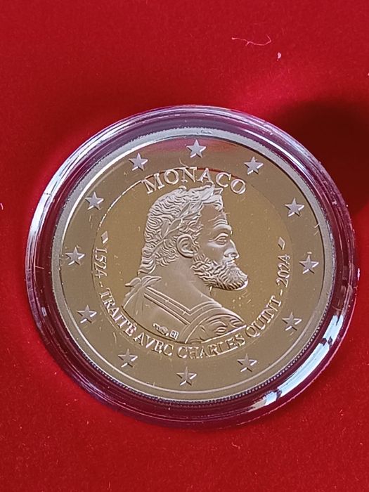 Moeda 2€ Proof Mónaco 2024