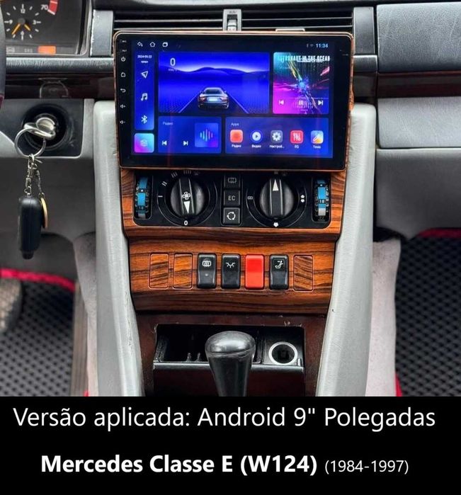 Rádio 2DIN 9" [4+32GB] MERCEDES • Classe E (W124) • (W210) • Android