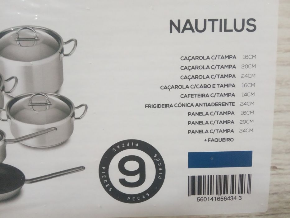 Silampos Nautilus 9 peças oferta de faqueiro