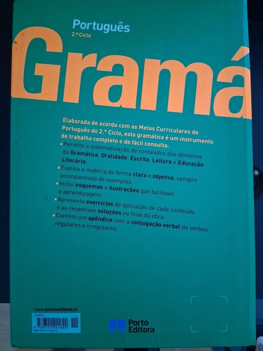 Livro gramática português 5°ano e 6.°ano