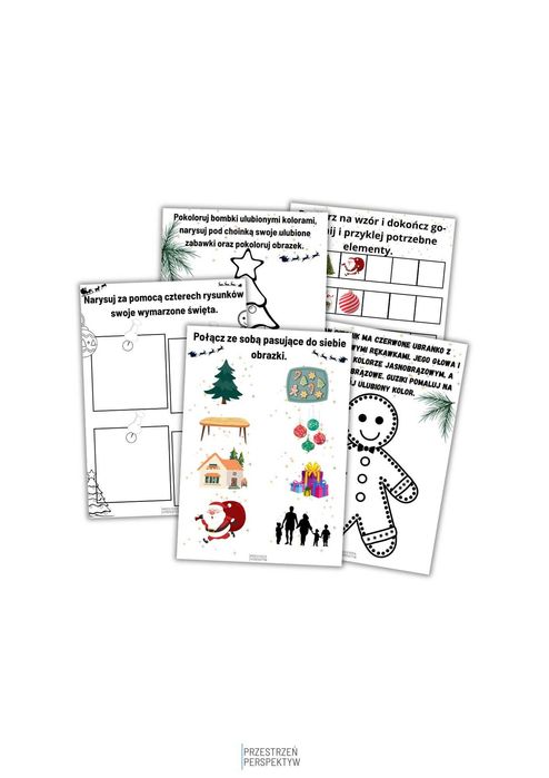 ŚWIĘTA – karty pracy dla dzieci | czytanie, kodowanie, motoryka, PDF