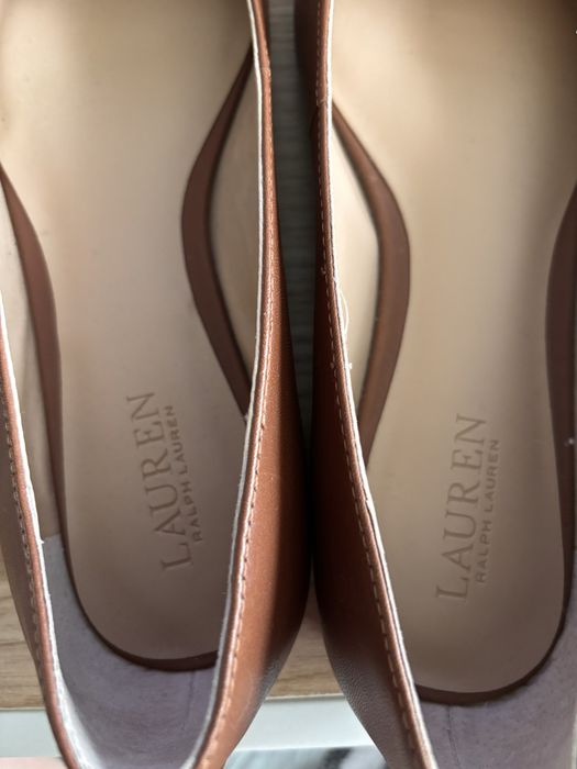 Baleriny Ralph Lauren baleriny skórzane Londyn