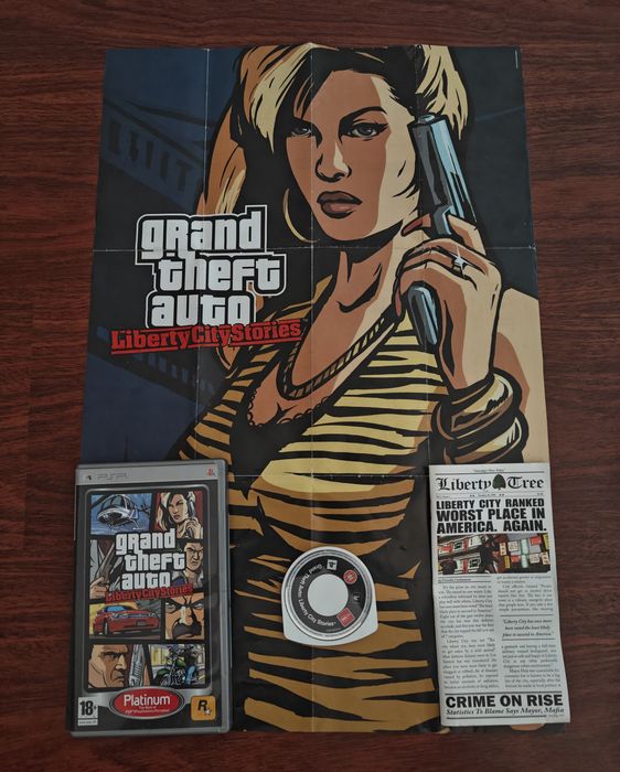 GTA Liberty City Stories PSP Completo c Mapa Platinum