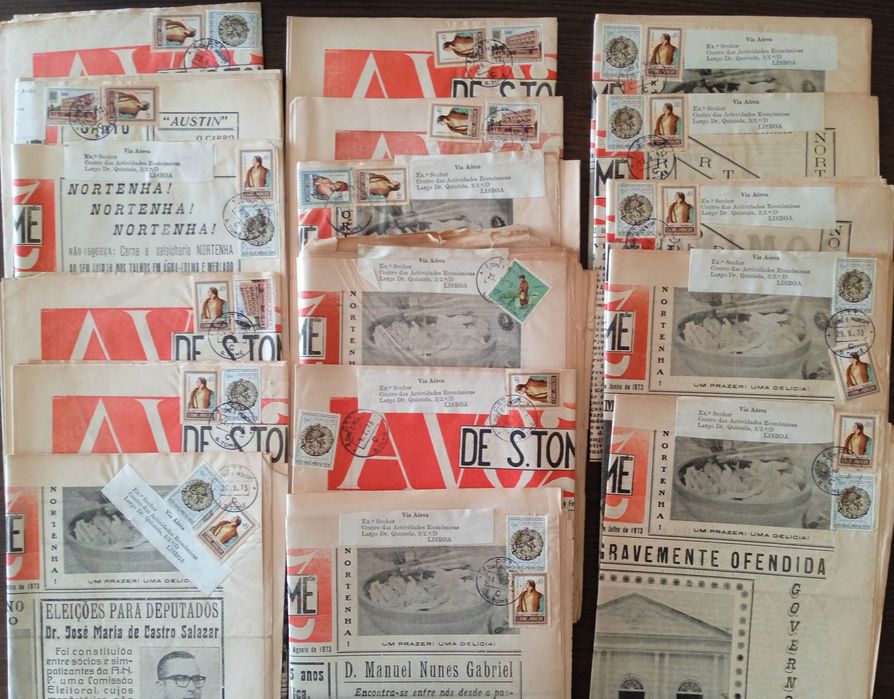 44 jornais selados São Tomé