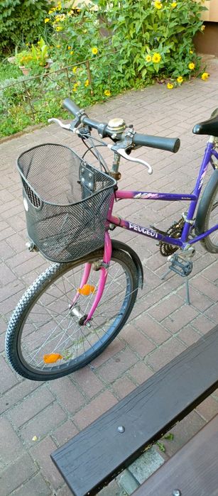 Rower fioletowo różowy