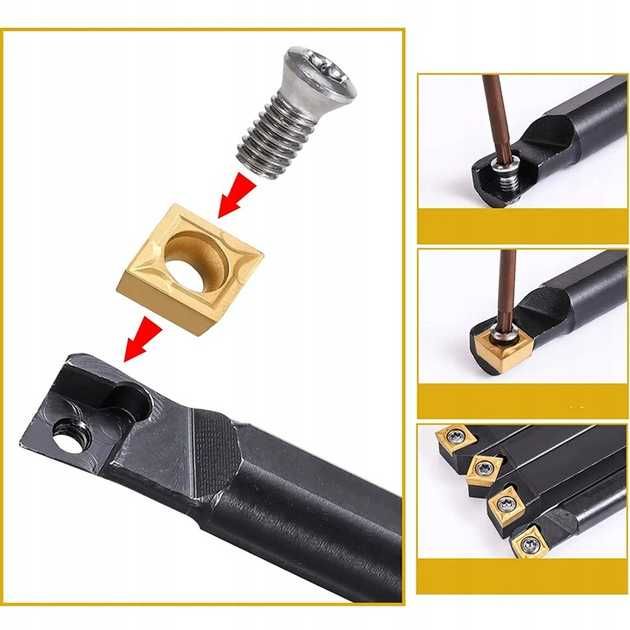 Набір з 4 токарних державок, різців 12мм для токарного верстата Falon