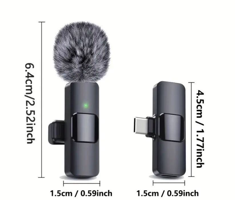 Профессиональный беспроводной петличный микрофон