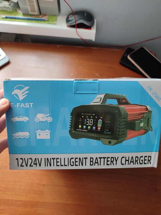 Імпульсний зарядний пристрій для LiFePo4 батарей TK2500 12V*25А