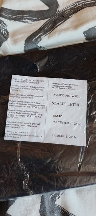 Szalik letni SW Służba Więzienna NOWY