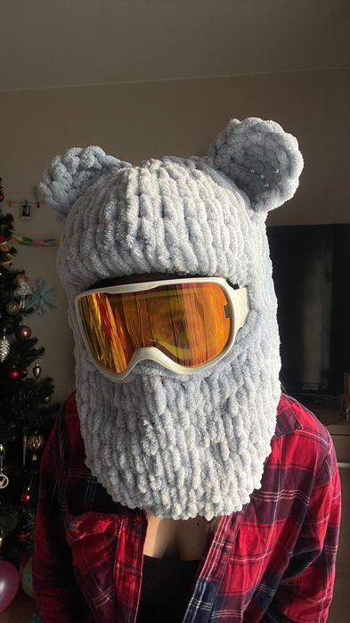 Kominiarka na kask, balaclava królik, żabka, korek, miś