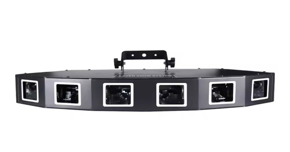 Luz de laser de varredura RGB de 6 furos Luz de palco DMX-B26