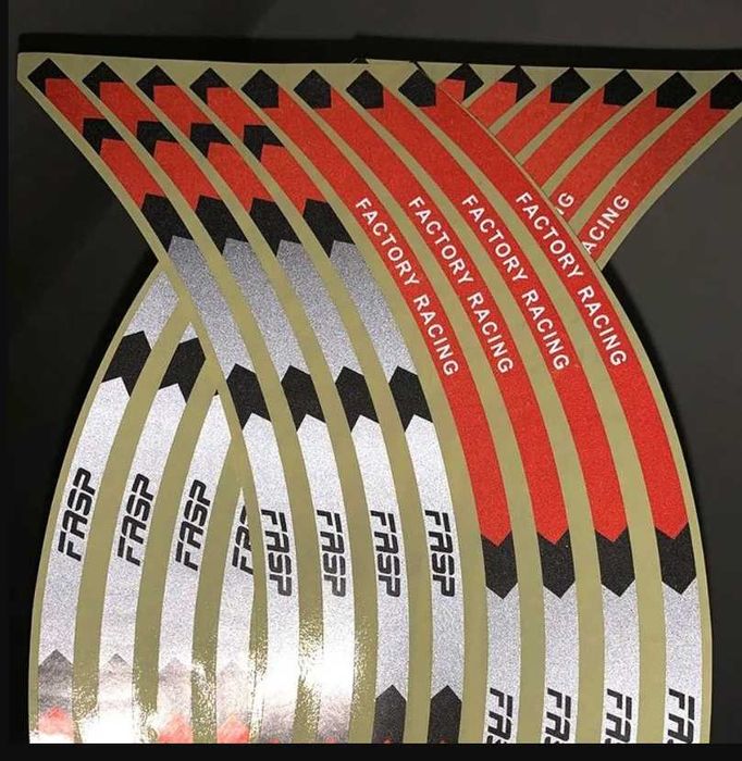 Светоотражающие наклейки для колес мотоцикла, авто 17 - 18 дюймов