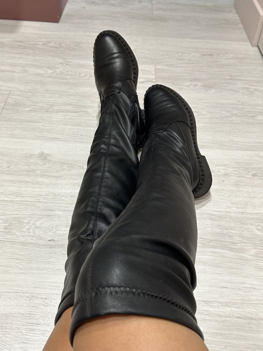 Сапожки Бодфорды-чулки (кожа)