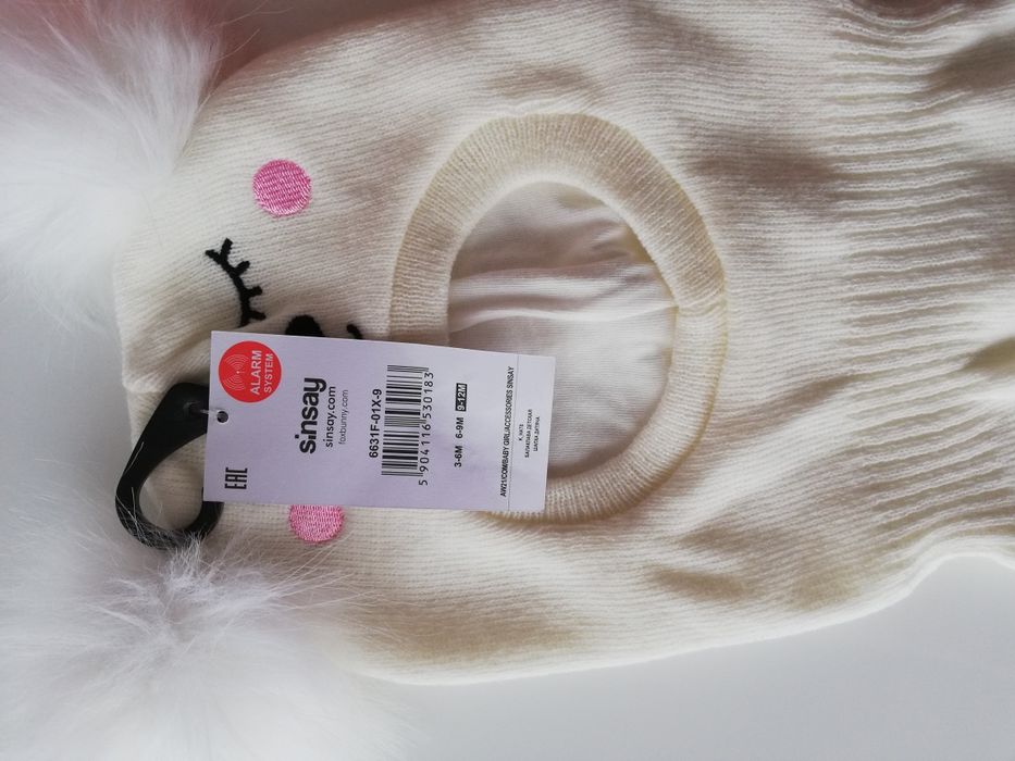 Czapeczka komin dla dziewczynki