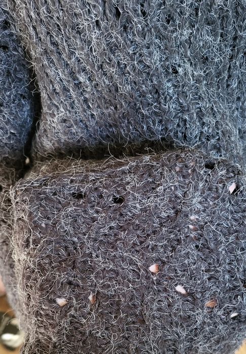 Sweter, grafitowy, oversize, L, Only Carmakoma