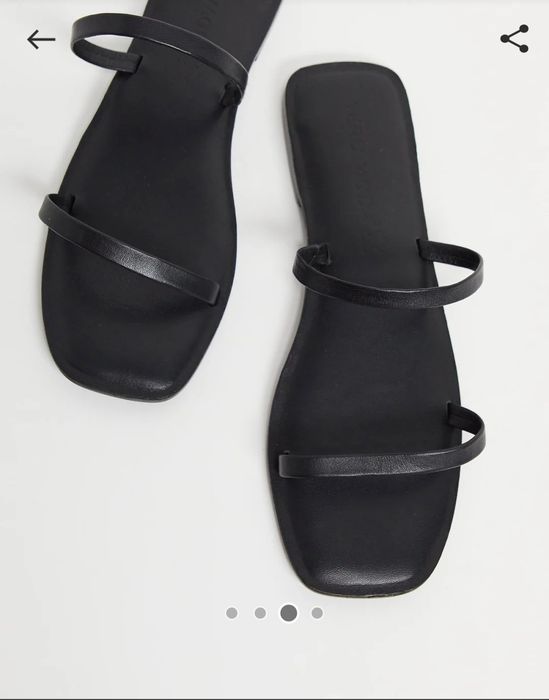Шльопанці шкіряні Vero Moda