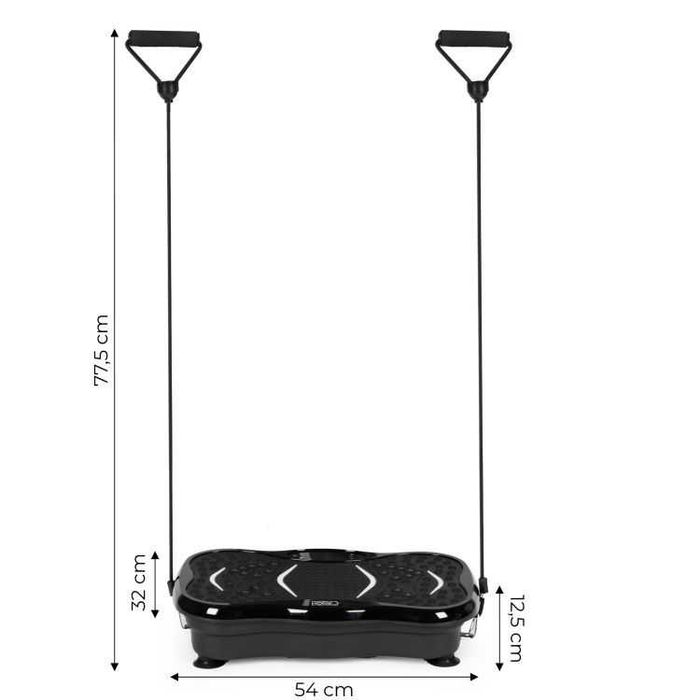PLATFORMA WIBRACYJNA antycelulitowa masażer z ekspanderami + pilot