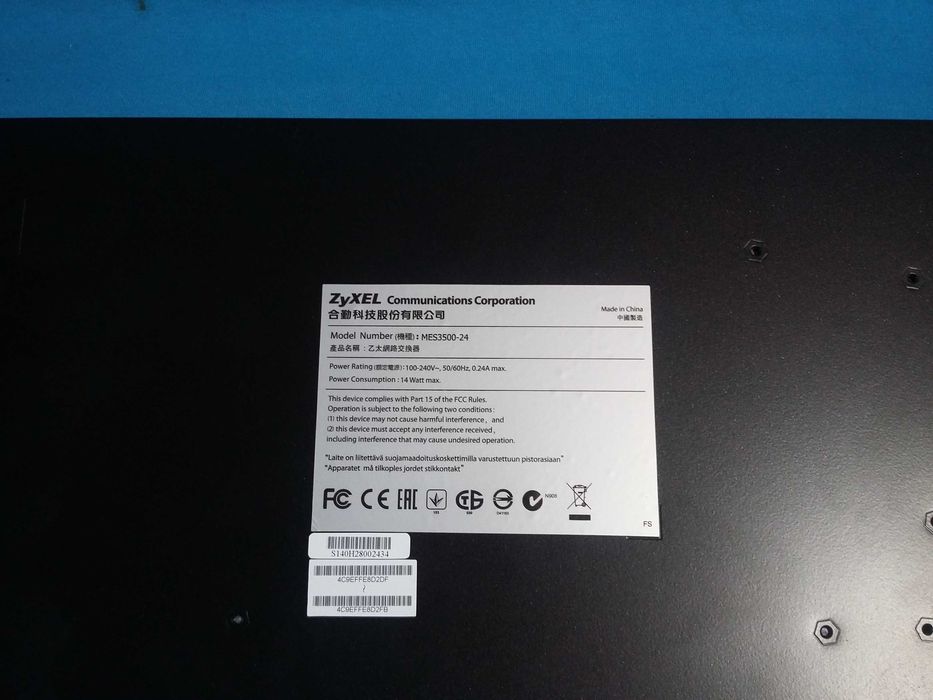 Коммутатор Zyxel MES3500-24 - EU01V1F Свитч Switch Ethernet