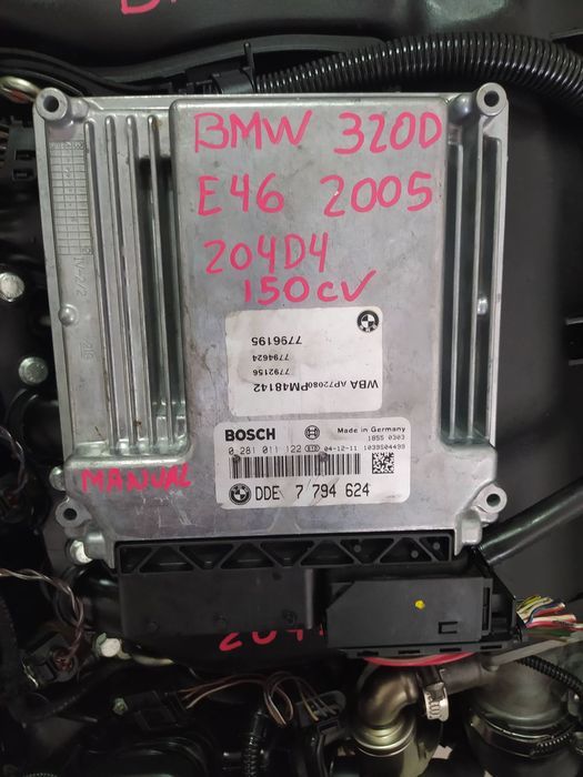 centralina BMW 320d 150cv E46 - 0281 011 122 - DDE 7 794 624 -