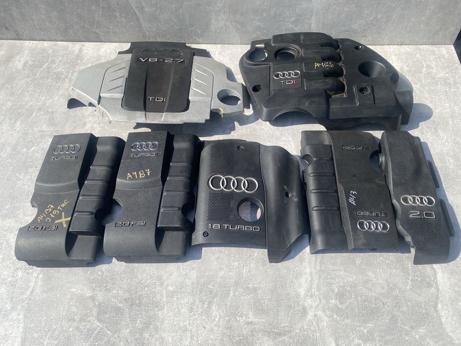 Декоративна кришка двигуна Ауді А4 Б6 Б7Декоративная накладка мотора Audi A4 B6 B7
