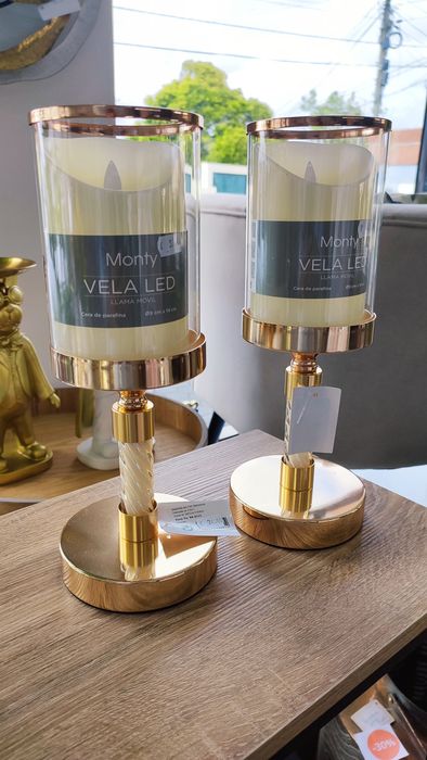 Conjunto de Castiçais de Decoração  ( Artigo Novo )