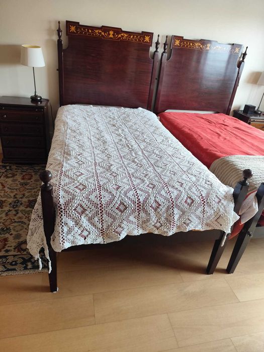 Colcha croché feita a mão antiga