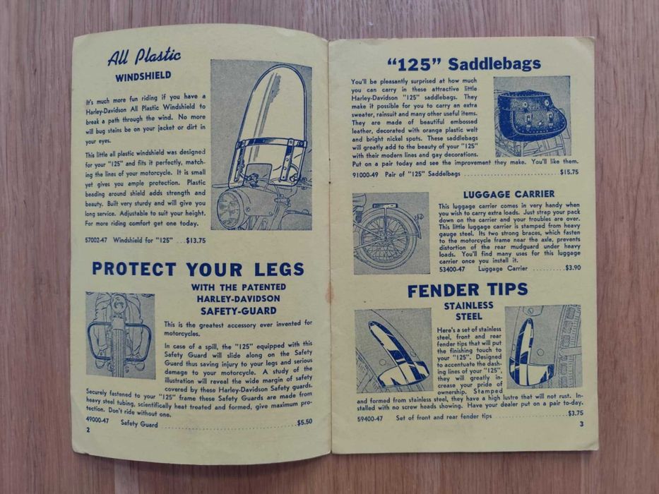 Harley Davidson Accessories model 125