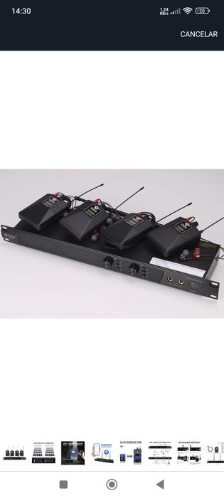 Sistema inears IEM para banda