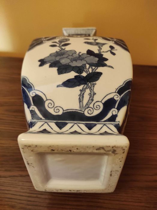 Vaso cerâmica oriental com 2 pegas laterais